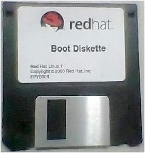 Red Hat Linux 7 di dalam disket