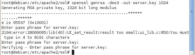 pembuatan key untuk ssl