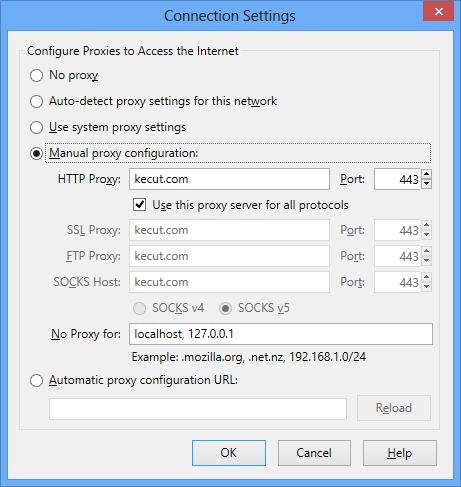 konfigurasi proxy pada client